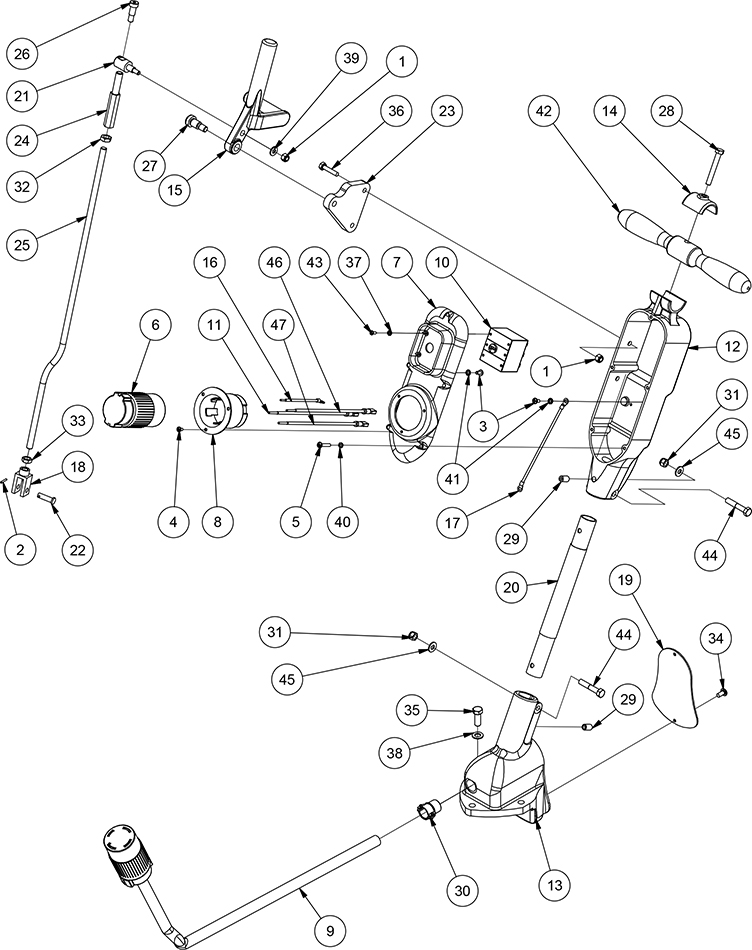 American 12 handle assembly 3 phase