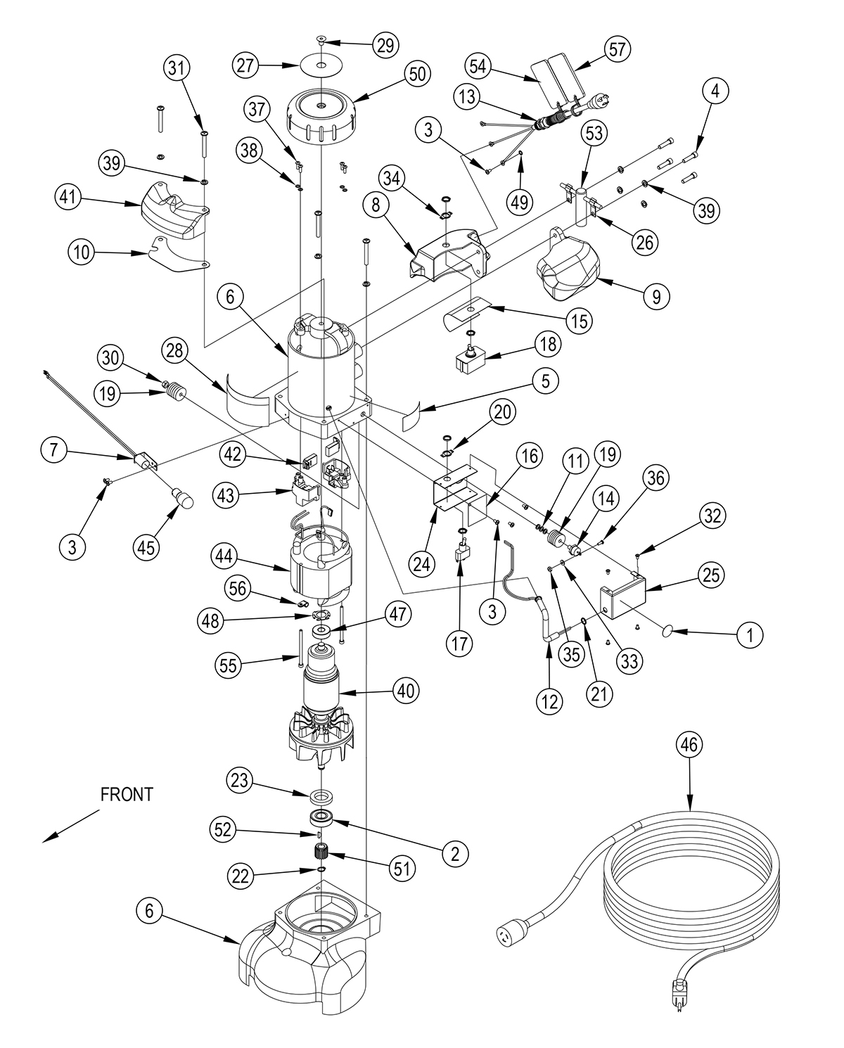 B2 Upper Assembly Diagram