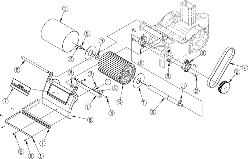 EZ-8 07058A Expanding Drum Assembly